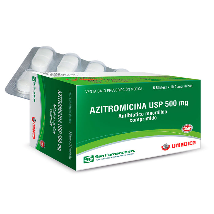 Azitromicina 500Mg Generico X Tableta