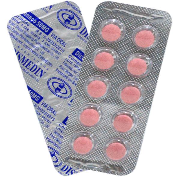 Diclofenaco 50Mg Generico X Tableta