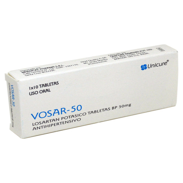 Losartan Potasico 50Mg Generico X Tableta