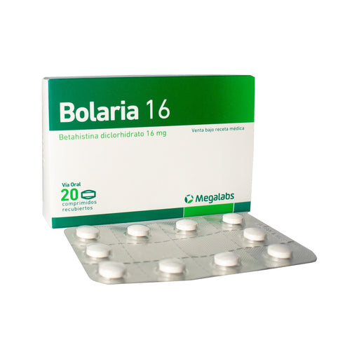 Bolaria 16Mg Betahistina X Comprimido