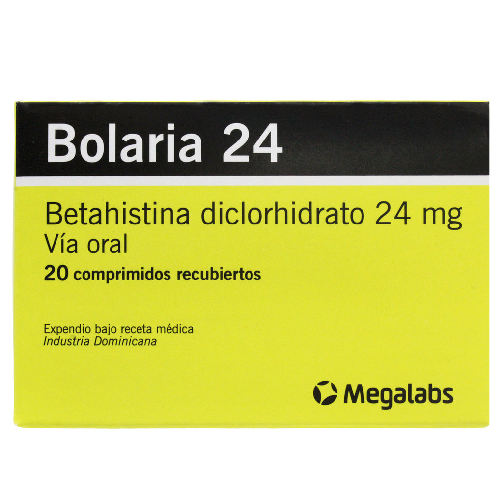 Vertigen 24Mg Betahistina X Tableta— Farmacorp