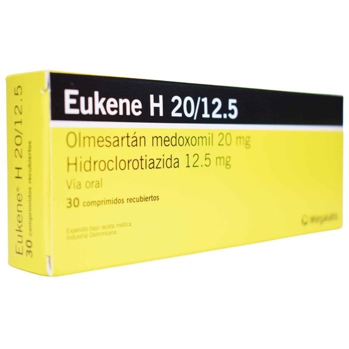 Eukene H Olmesartan 20Mg Y Hidrocloro 12.5Mg X Tableta