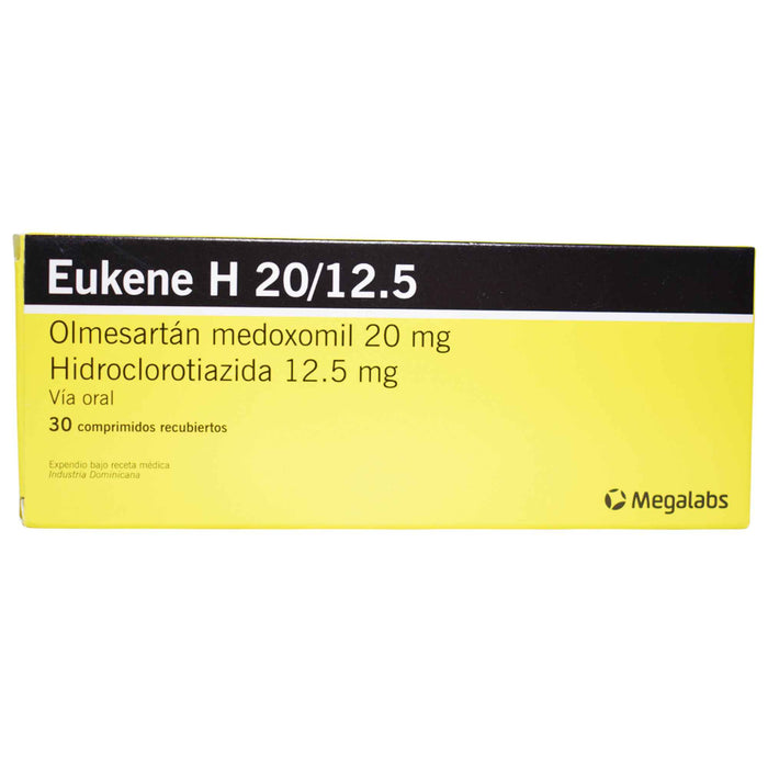 Eukene H Olmesartan 20Mg Y Hidrocloro 12.5Mg X Tableta