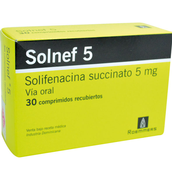 Solnef 5Mg Solifenacina Succinato X Comprimido