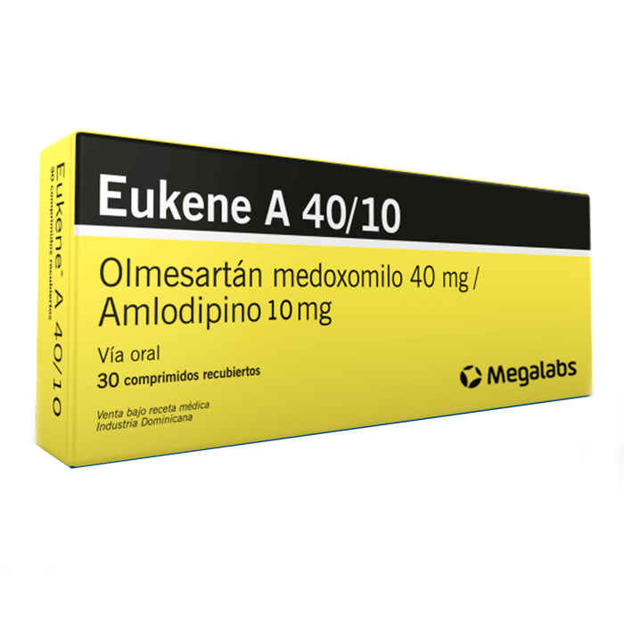 Eukene A Olmesartan 40Mg Amlodipino 10Mg X 30 Comprimidos