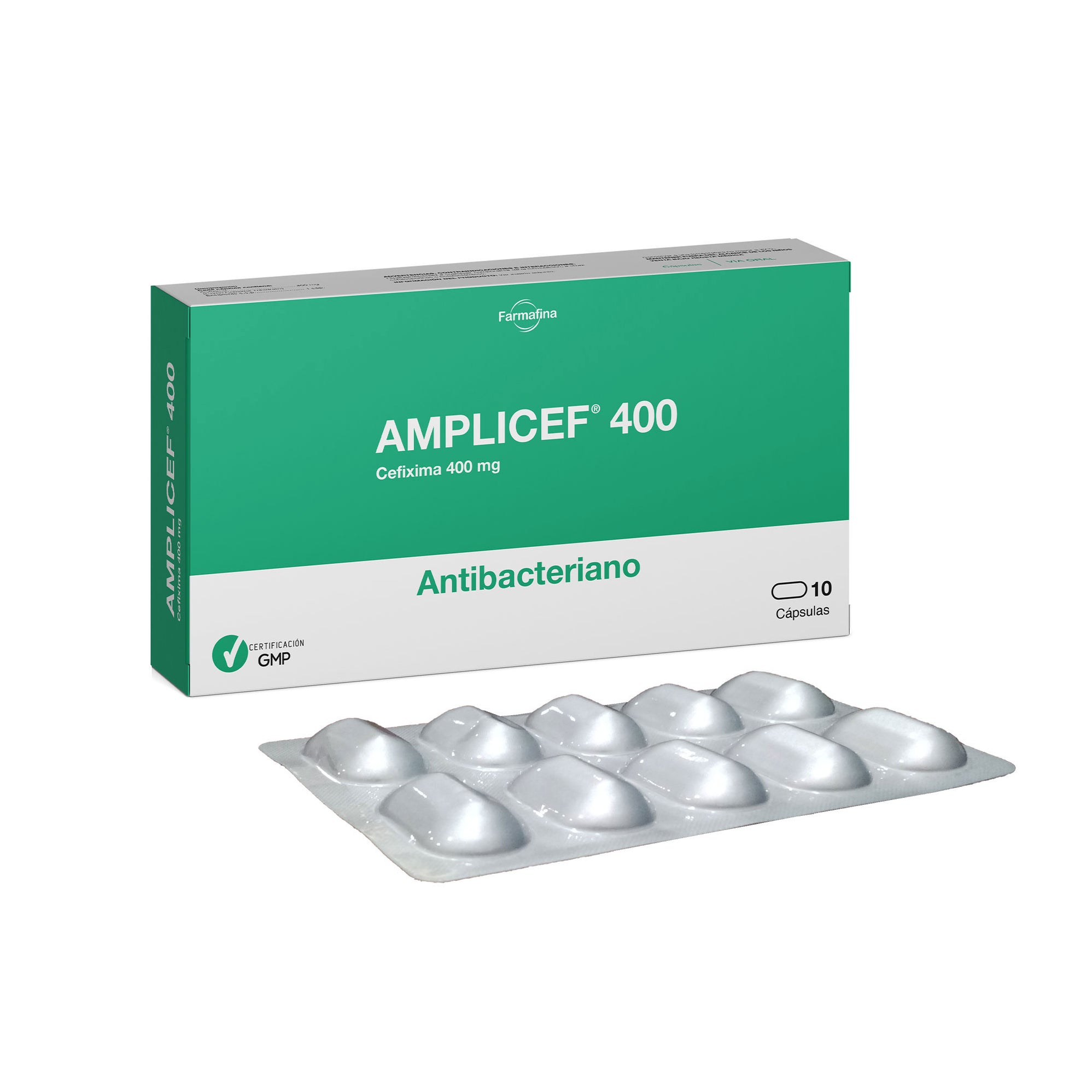Triacef Amplibiotic 400Mg Cefixima X 8 Capsulas— Farmacorp