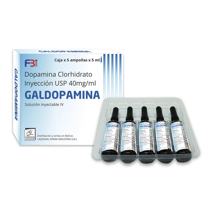 Dopamina 200Mg Iv Ampolla X 5Ml Generico