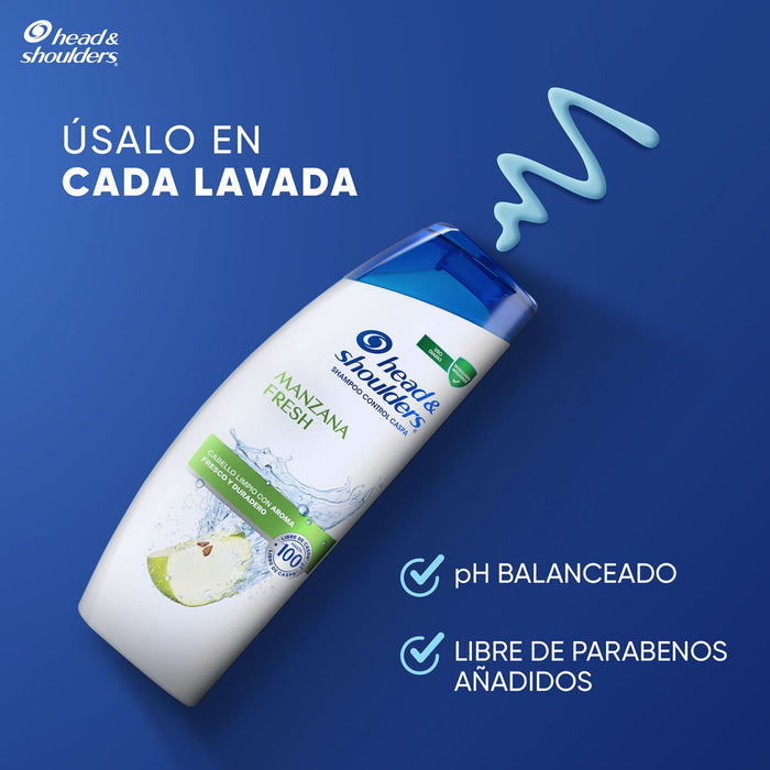 Shampoo Head And Shoulders Manzana Fresh X 180Ml