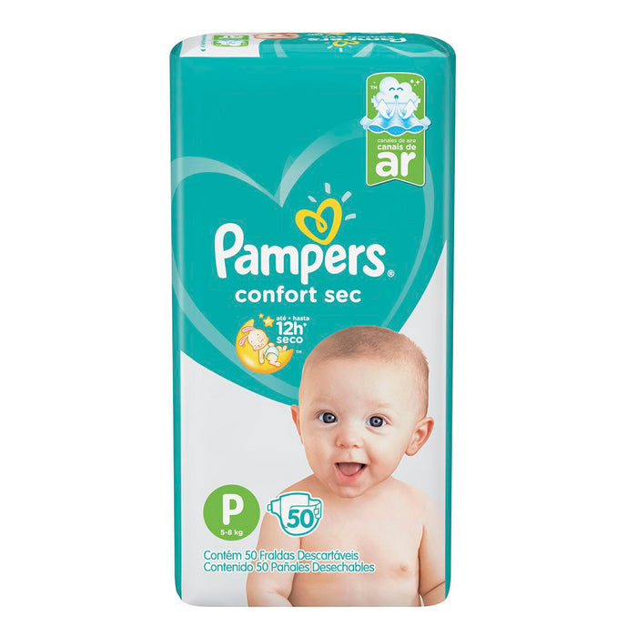 Pampers Confort Sec Talla P 5 A 8Kg X 50 Unidades