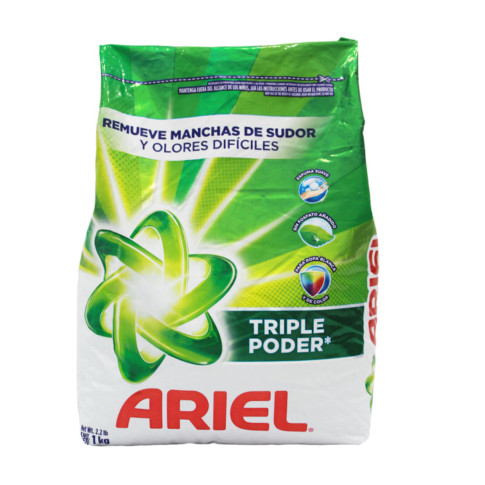 Detergente Ariel Triple Poder X 1Kg