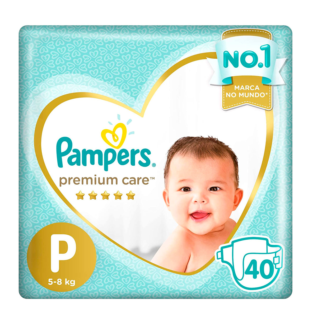 Pañales Premium Care P Pampers 40u— Farmacorp