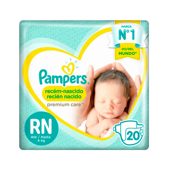 Pañales Premium Care Recién Nacido Pampers Hasta 4Kg— Farmacorp