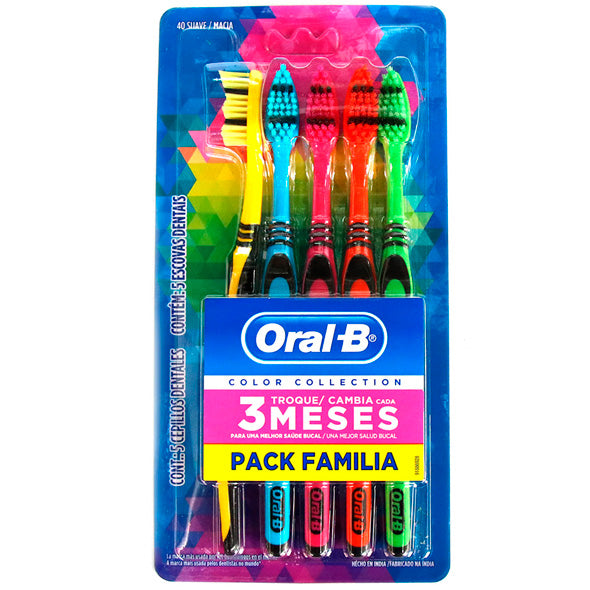 Oral B Pack Cepillo Dental Suave X 5 Unidades