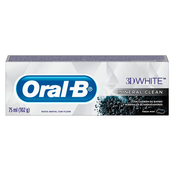 Oral B Pasta Dental 3D White Mineral Clean X 75Ml
