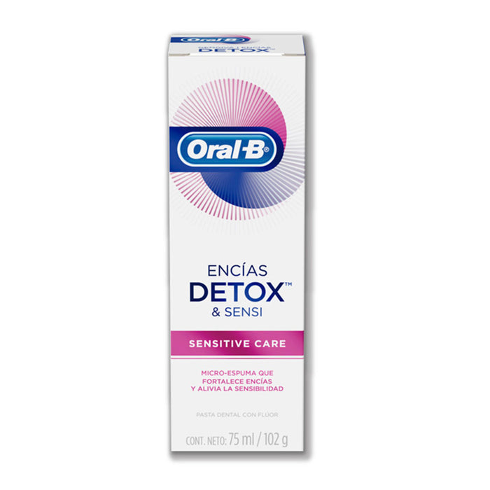 Oral B Pasta Dental Encias Detox Sensitive X 75Ml