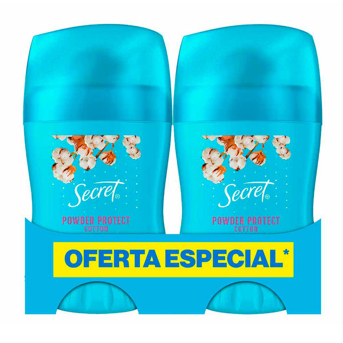 Secret Pack Antitranspirante Powder Protect 2 Unidades X 45G