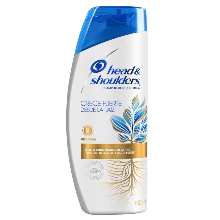 Head And Shoulders Shampoo Control De Caspa Crece Fuerte Desde Raíz X 700Ml