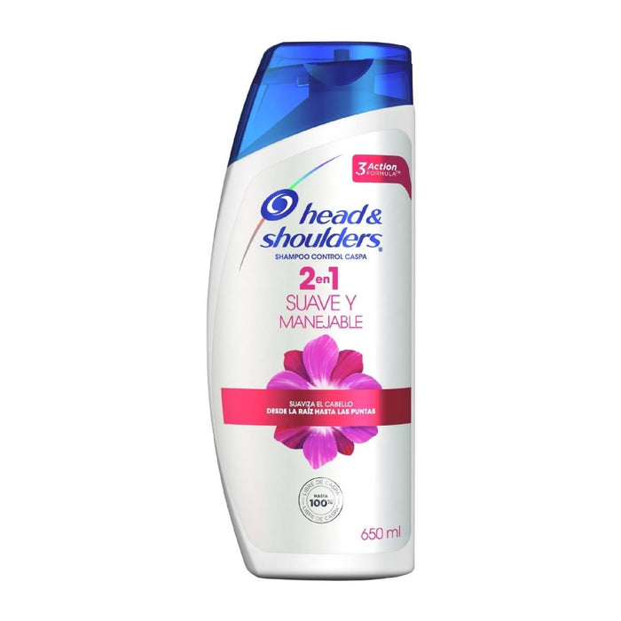 Shampoo H&S Suave Y Manejable 2 En 1 X 650Ml