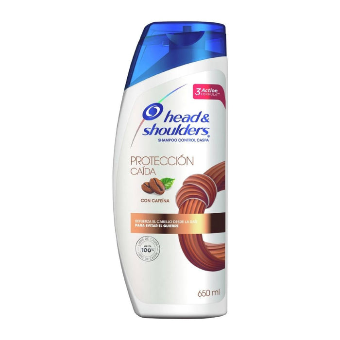 Shampoo H&S Protección Y Caída Con Cafeína X 650Ml