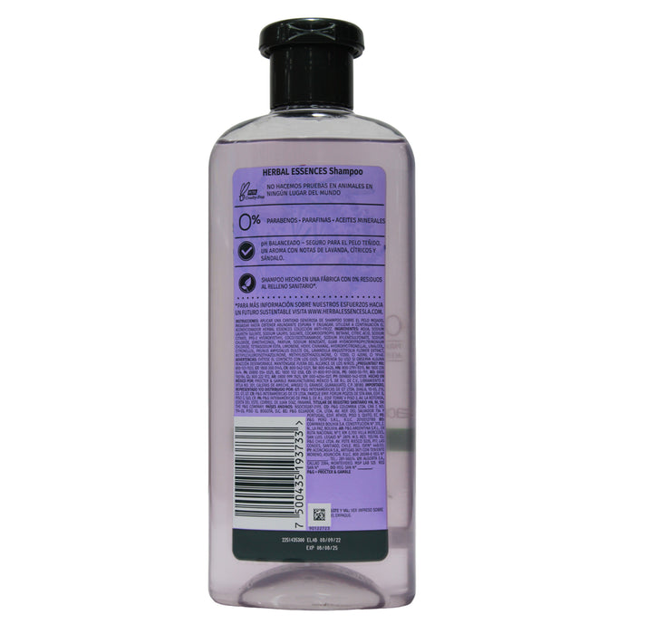 Herbal Essences Shampoo Lavanda Y Aceite X 400Ml