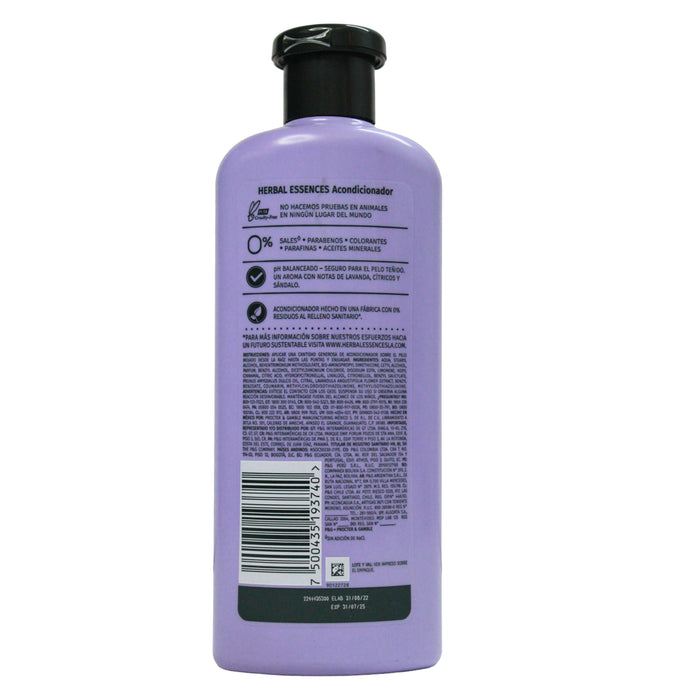 Herbal Essences Acondicionador Lavanda Y Aceite X 400Ml