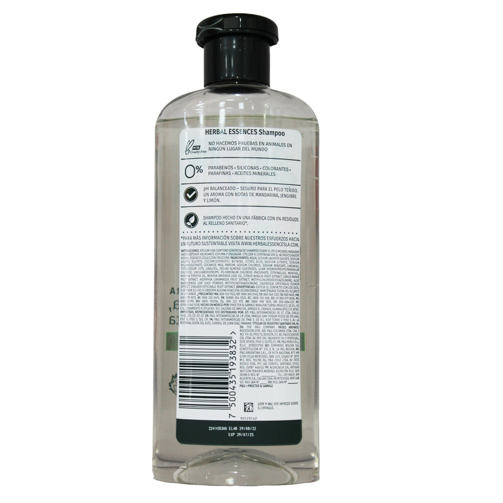 Shampoo Herbal Essences Frescura Mandarina 400 ml