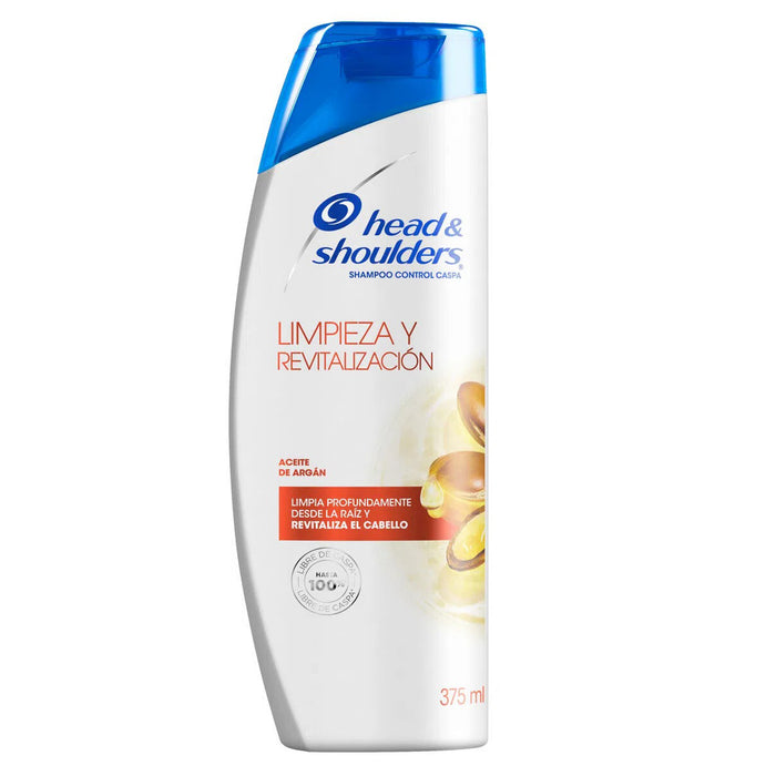 Head And Shoulders Shampoo Limpieza Y Revitalización X 375Ml