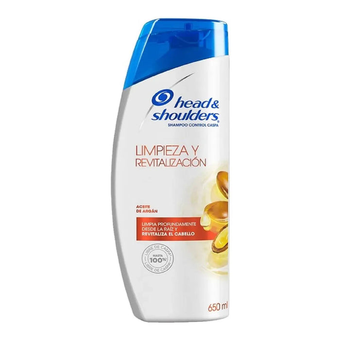 Shampoo H&S Limpieza Y Revitalización Argán X 650Ml