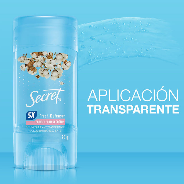 Antitranspirante Secret Gel Powder Protect Cotton X 73G