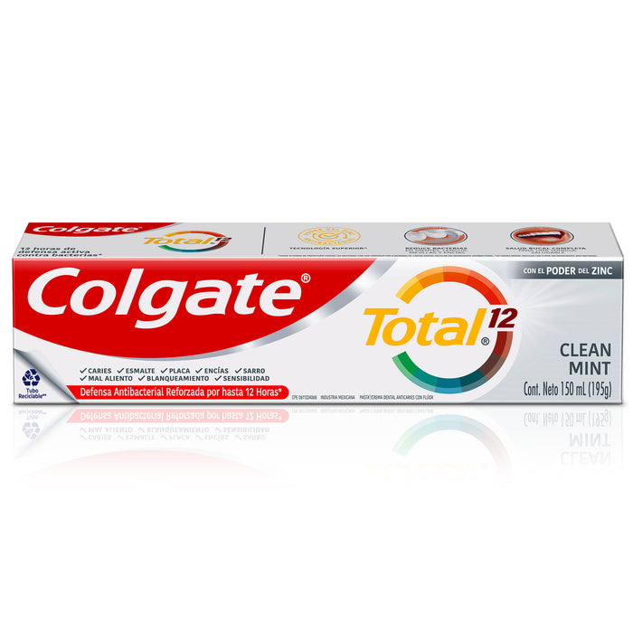 Crema Dental Colgate Total 12 Clean Mint X 150Ml