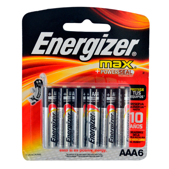 Energizer Max Aaa X 6 Unidades