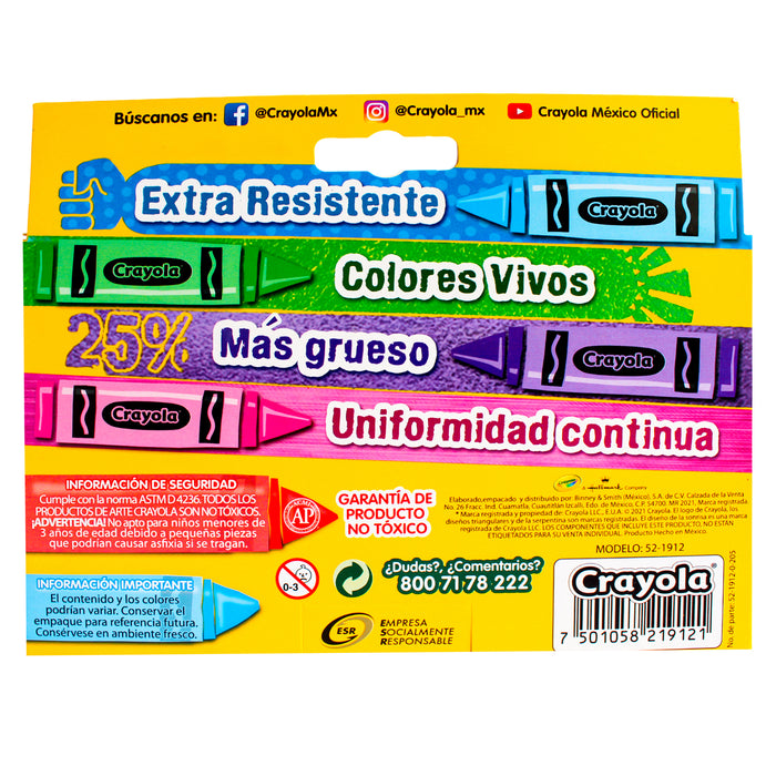 Crayola Crayones Jumbo So Big X 12 Piezas