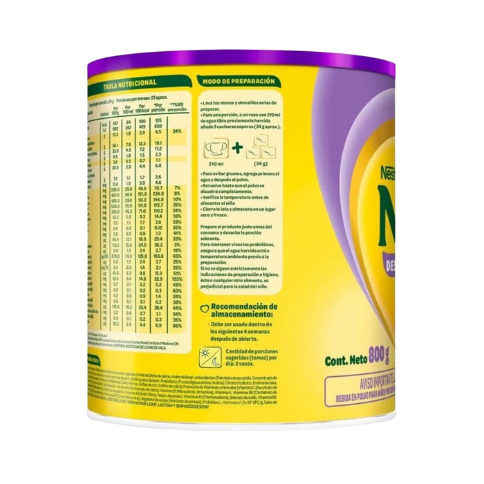 Nido Crecimiento 1+ Deslactosada Lata X 800G