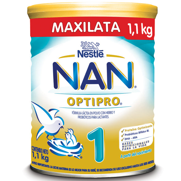 Nestle - Leche Nestlé Nan Optipro 1 (0 A 6 Meses) Lata X900 Ml