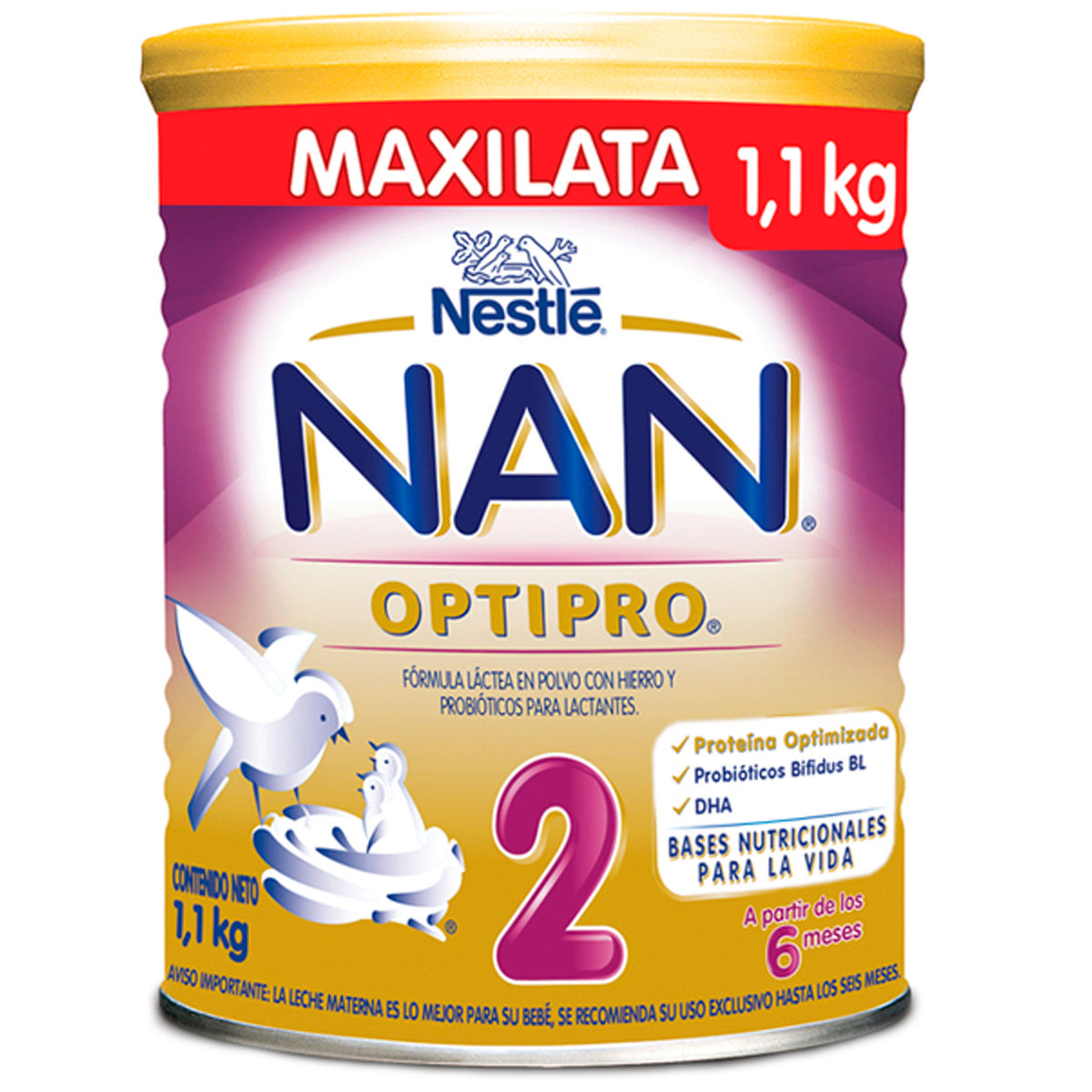 Nestle Nan Optipro 2 1200 gr Promoción 6+1