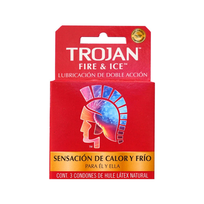 Preservativo Trojan Fire Ice X 3 Unidades