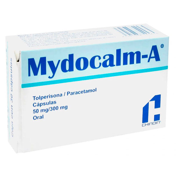 Mydocalm-A Tolperisona 50Mg Y Paracetamol 300Mg X Capsula