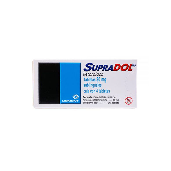 Supradol Ketorolaco 30Mg Sublinguales X Tableta