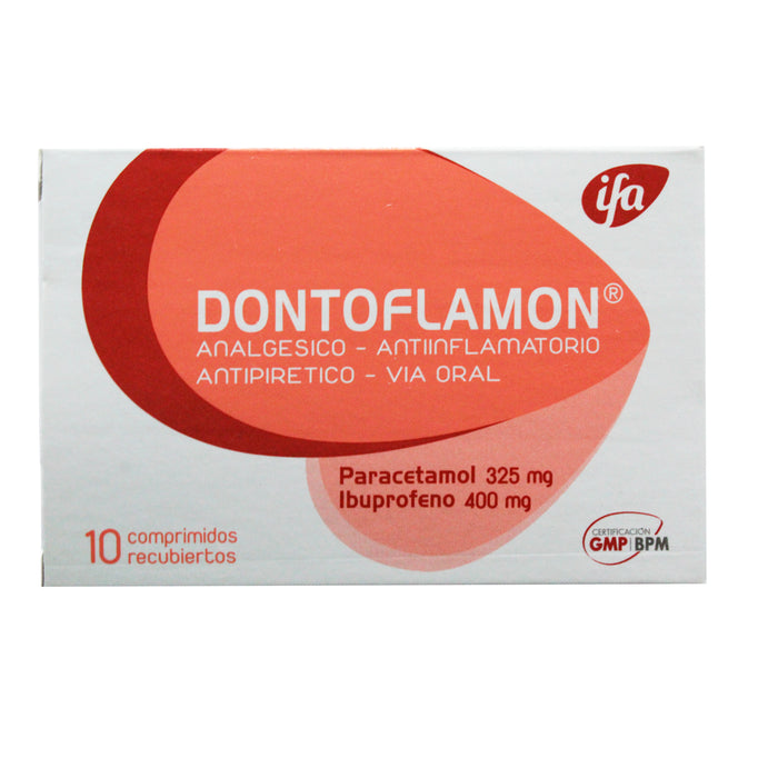 Dontoflamon Ibuprofeno 400Mg Y Paracetamol 325Mg X Tableta