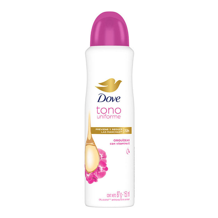 Desodorante Dove Tono Uniforme Clinical Orquídeas Aerosol X 150Ml