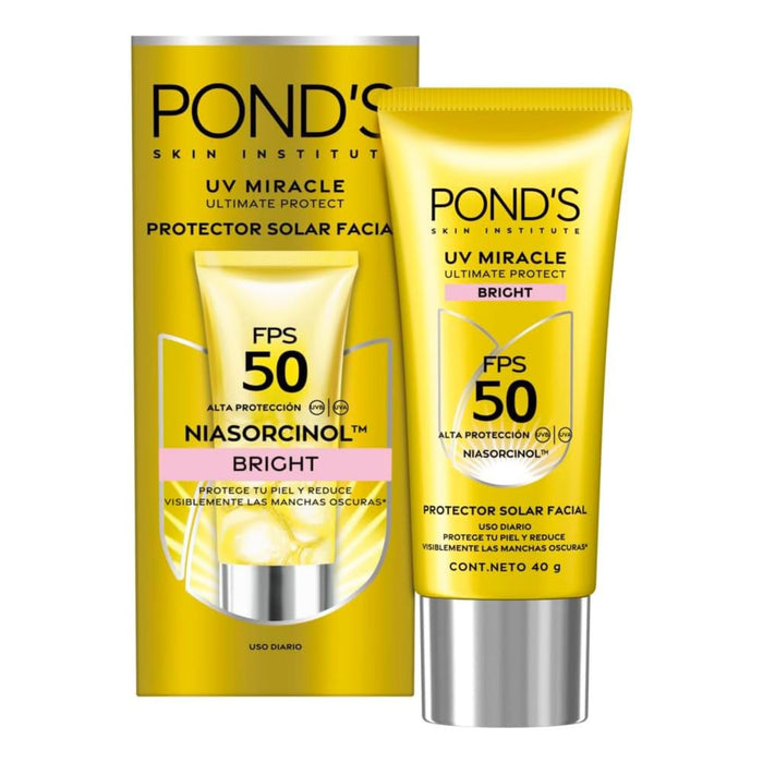 Protector Solar Facial Ponds Uv Miracle Bright Fps50 X 40G