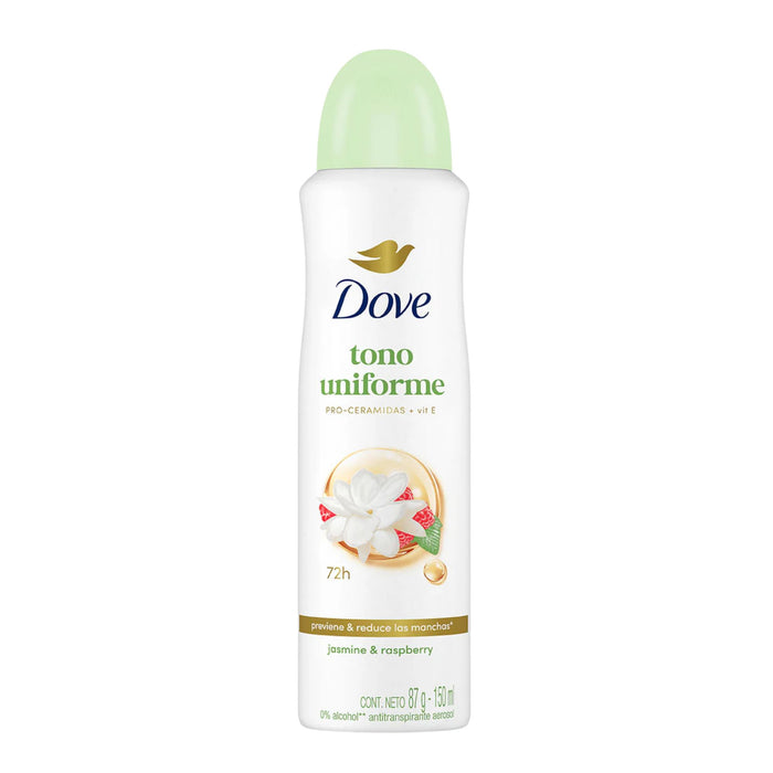 Desodorante Aerosol Tono Uniforme Dove Jasmine Raspberry X 150Ml