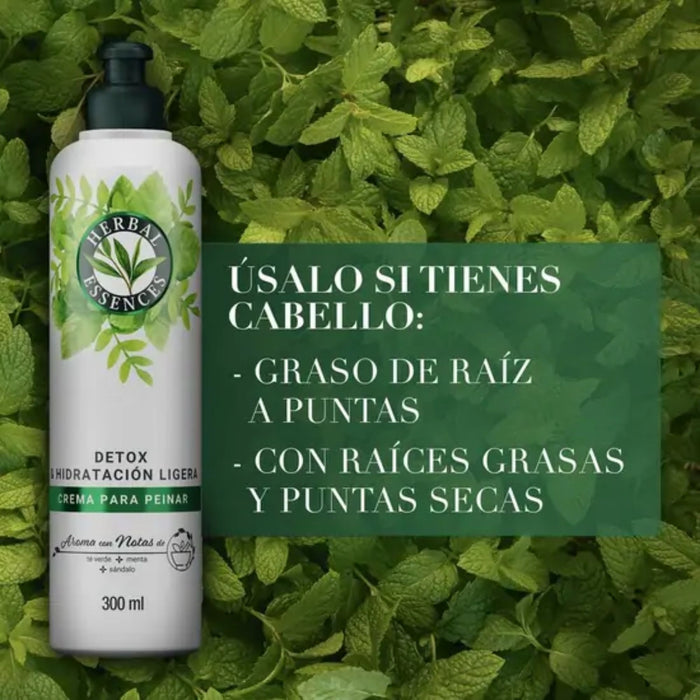 Crema Para Peinar Herbal Detox Hidra Ligera X 300Ml