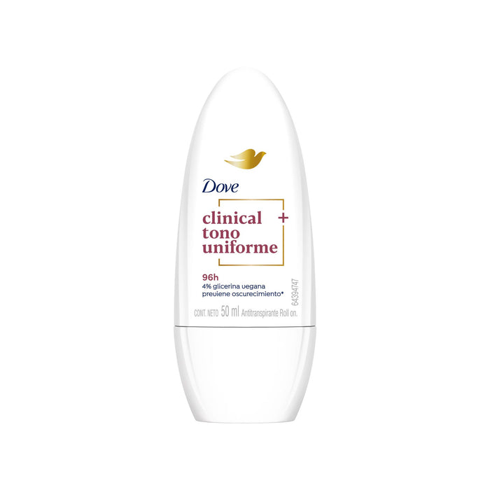 Desodorante Roll On Dove Clinical Tono Uniforme X 50Ml