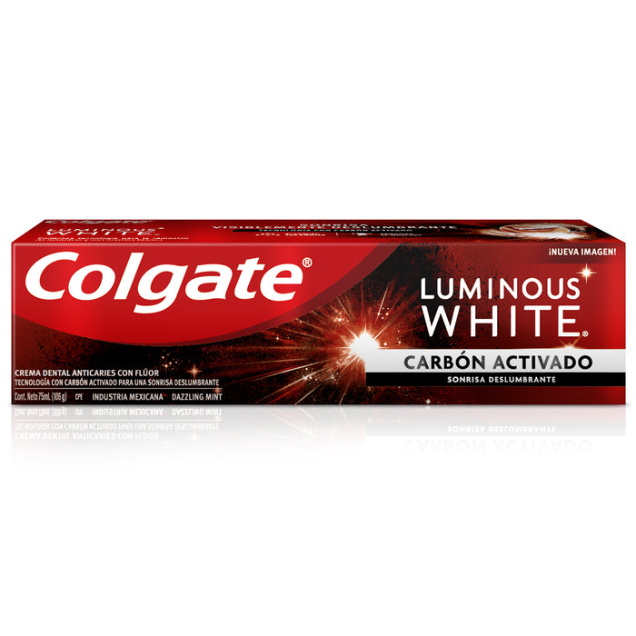 Colgate Crema Dental Luminos White Carbon Activado X 75Ml