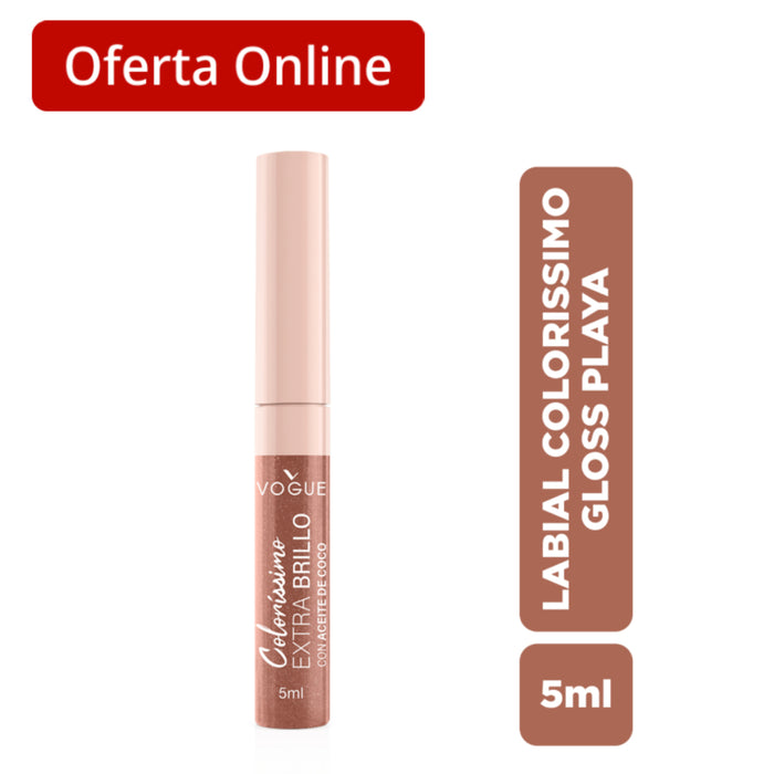 Labial Liquido Vogue Colorissimo Extra Brillo Playa X 5Ml