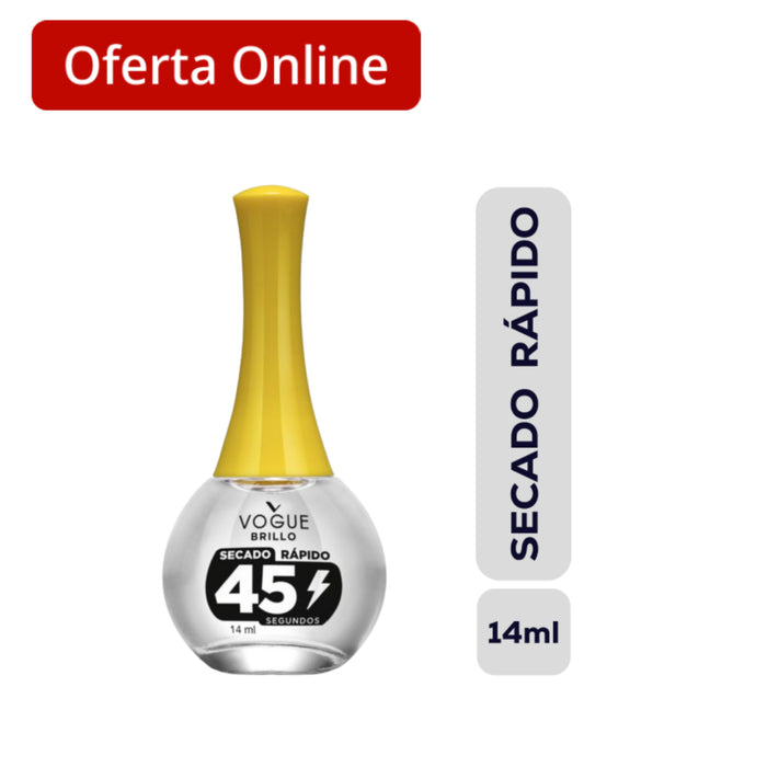 Esmalte Vogue Brillo Rápido Secado X 14Ml