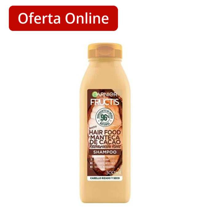 Shampoo Garnier Fructis Hairfood Manteca De Cacao X 300Ml