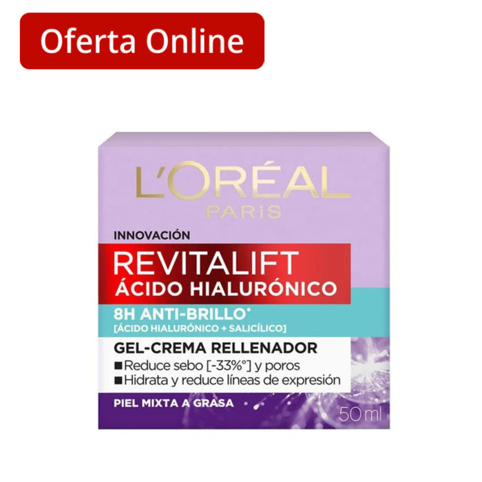 Loreal Revitalift Acido Hialuronico Gel Crema X 50Ml