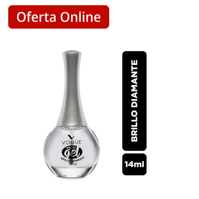 Esmalte Vogue Efecto Gel Brillo Diamante X 14Ml